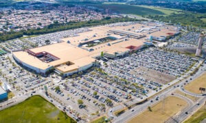 vista área do Parque D. Pedro Shopping