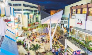 Vista da área externa do Norte Shopping